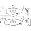 Jeu de 4 plaquettes de frein avant BREMBO P 85 031 - Visuel 2