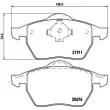 Jeu de 4 plaquettes de frein avant BREMBO P 85 035 - Visuel 2