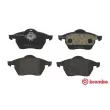 Jeu de 4 plaquettes de frein avant BREMBO P 85 036 - Visuel 1