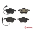 Jeu de 4 plaquettes de frein avant BREMBO P 85 037 - Visuel 1