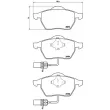 Jeu de 4 plaquettes de frein avant BREMBO P 85 037X - Visuel 2