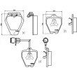 Jeu de 4 plaquettes de frein avant BREMBO P 85 038 - Visuel 2