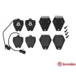 Jeu de 4 plaquettes de frein avant BREMBO P 85 038 - Visuel 1