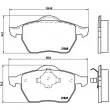 Jeu de 4 plaquettes de frein avant BREMBO P 85 039 - Visuel 2