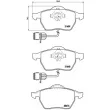 Jeu de 4 plaquettes de frein avant BREMBO P 85 040 - Visuel 2