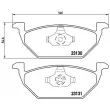 Jeu de 4 plaquettes de frein avant BREMBO P 85 041 - Visuel 2