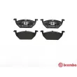 Jeu de 4 plaquettes de frein avant BREMBO P 85 041 - Visuel 1