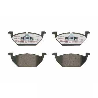 Jeu de 4 plaquettes de frein avant BREMBO P 85 041X