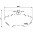 Jeu de 4 plaquettes de frein avant BREMBO P 85 042 - Visuel 2