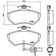 Jeu de 4 plaquettes de frein avant BREMBO P 85 044 - Visuel 2