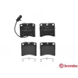 Jeu de 4 plaquettes de frein avant BREMBO P 85 048 - Visuel 1