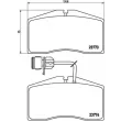 Jeu de 4 plaquettes de frein avant BREMBO P 85 053 - Visuel 2