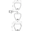 Jeu de 4 plaquettes de frein avant BREMBO P 85 054 - Visuel 2