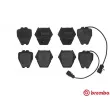 Jeu de 4 plaquettes de frein avant BREMBO P 85 054 - Visuel 1