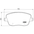 Jeu de 4 plaquettes de frein avant BREMBO P 85 057X - Visuel 2