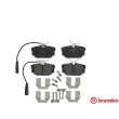 Jeu de 4 plaquettes de frein arrière BREMBO P 85 059 - Visuel 1