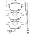 Jeu de 4 plaquettes de frein avant BREMBO P 85 060 - Visuel 2