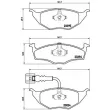 Jeu de 4 plaquettes de frein avant BREMBO P 85 063 - Visuel 2