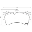 Jeu de 4 plaquettes de frein avant BREMBO P 85 065 - Visuel 2