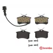 Jeu de 4 plaquettes de frein arrière BREMBO P 85 066 - Visuel 1
