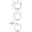 Jeu de 4 plaquettes de frein avant BREMBO P 85 067 - Visuel 2
