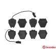 Jeu de 4 plaquettes de frein avant BREMBO P 85 067 - Visuel 1