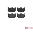 Jeu de 4 plaquettes de frein arrière BREMBO P 85 070 - Visuel 1