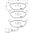 Jeu de 4 plaquettes de frein avant BREMBO P 85 072 - Visuel 2