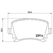 Jeu de 4 plaquettes de frein arrière BREMBO P 85 073 - Visuel 2
