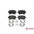 Jeu de 4 plaquettes de frein arrière BREMBO P 85 076 - Visuel 1