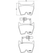 Jeu de 4 plaquettes de frein avant BREMBO P 85 078 - Visuel 2