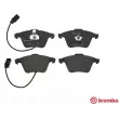 Jeu de 4 plaquettes de frein avant BREMBO P 85 084 - Visuel 1