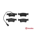 Jeu de 4 plaquettes de frein arrière BREMBO P 85 091 - Visuel 1
