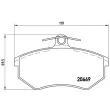 Jeu de 4 plaquettes de frein avant BREMBO P 85 093 - Visuel 2