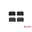 Jeu de 4 plaquettes de frein avant BREMBO P 85 094 - Visuel 1