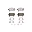 Jeu de 4 plaquettes de frein arrière BREMBO P 85 095X - Visuel 1