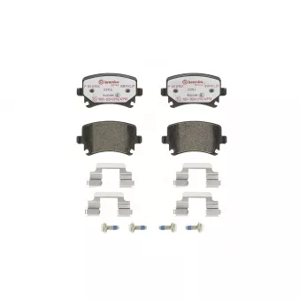 Jeu de 4 plaquettes de frein arrière BREMBO P 85 095X