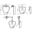 Jeu de 4 plaquettes de frein avant BREMBO P 85 096 - Visuel 2
