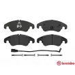 Jeu de 4 plaquettes de frein avant BREMBO P 85 098 - Visuel 1