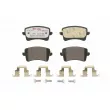 Jeu de 4 plaquettes de frein arrière BREMBO P 85 099X - Visuel 1