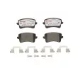 Jeu de 4 plaquettes de frein arrière BREMBO P 85 100X - Visuel 1