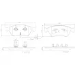 Jeu de 4 plaquettes de frein avant BREMBO P 85 102 - Visuel 2