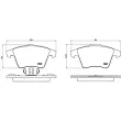 Jeu de 4 plaquettes de frein avant BREMBO P 85 106 - Visuel 2