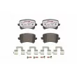 Jeu de 4 plaquettes de frein arrière BREMBO P 85 109X - Visuel 1