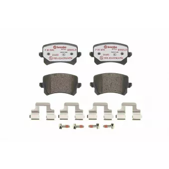 Jeu de 4 plaquettes de frein arrière BREMBO P 85 109X