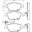 Jeu de 4 plaquettes de frein avant BREMBO P 85 113X - Visuel 2