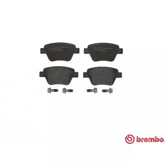 Jeu de 4 plaquettes de frein arrière BREMBO P 85 114
