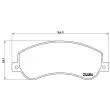 Jeu de 4 plaquettes de frein avant BREMBO P 85 115 - Visuel 2