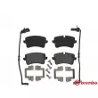 Jeu de 4 plaquettes de frein arrière BREMBO P 85 117 - Visuel 1
