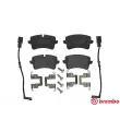 Jeu de 4 plaquettes de frein arrière BREMBO P 85 120 - Visuel 1